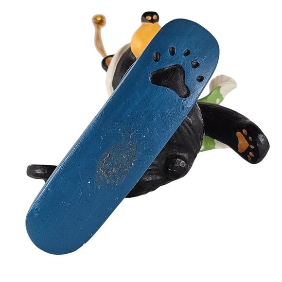 Bearfoots Jeff Fleming Big Sky Carver Snowboarding Bear Ornament 2.75” Christmas - Picture 16 of 16